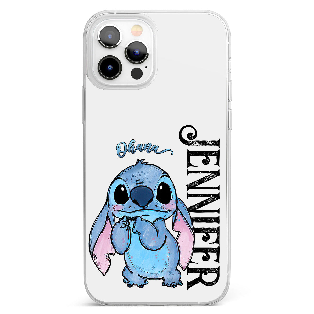 Ohana - Personalized Ohana Clear Phone Case