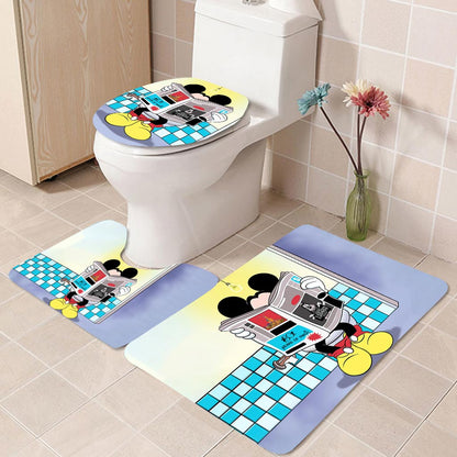 Hello Sweet Cheeks - Mouse 3 Pieces Bathroom Mats Set