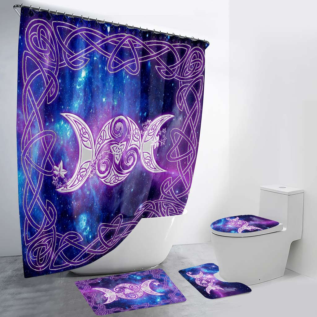 Moon Phase - Witch Bathroom Curtain & Mats Set