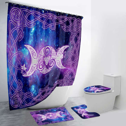 Moon Phase - Witch Bathroom Curtain & Mats Set