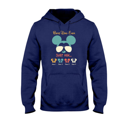 Best Dad Ever - Personalized Father's Day Mouse T-shirt and Hoodie