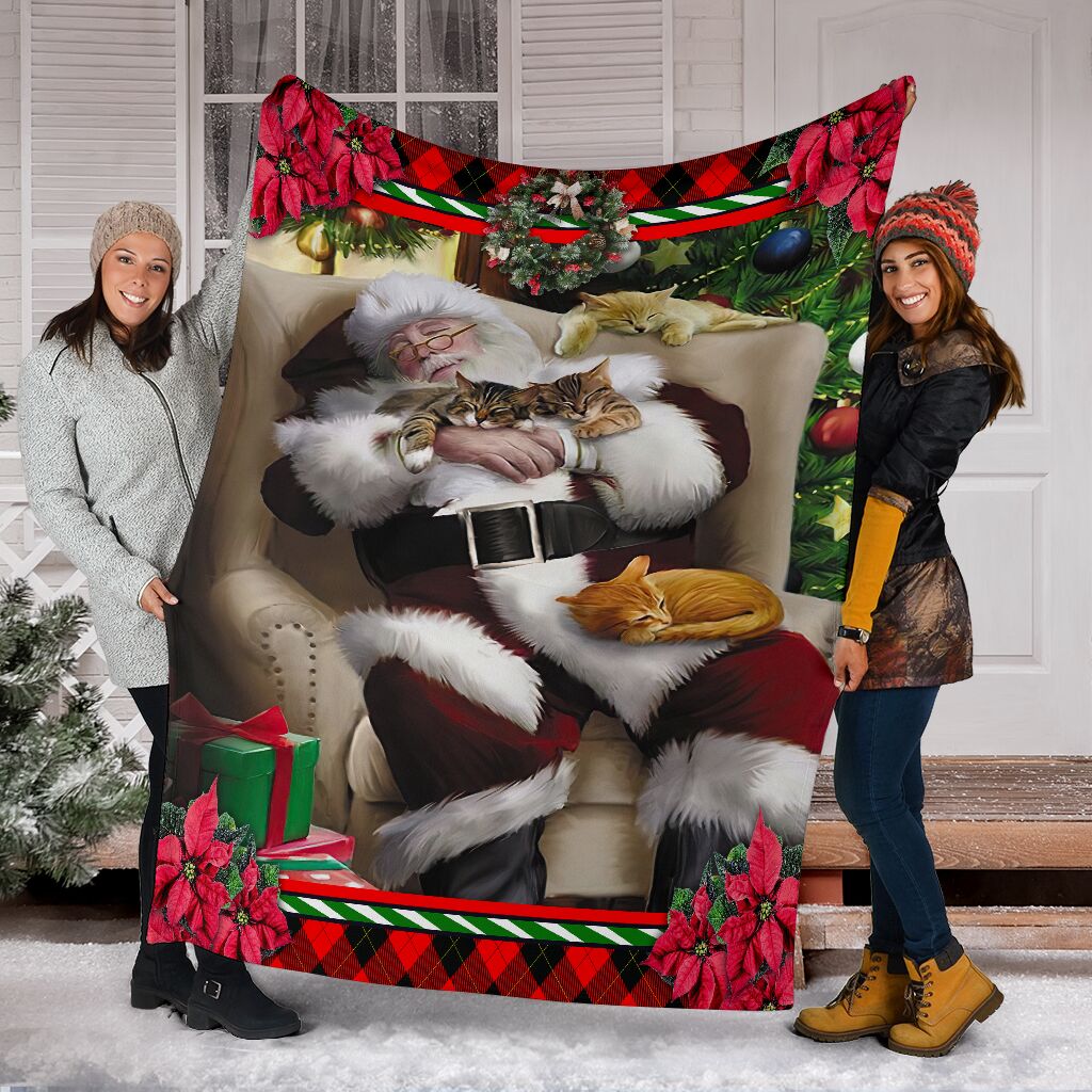 All I Want For Christmas Is A Nap Cat Blanket 0622