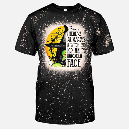There's Always A Witch Side - Handmade Bleached Shirts
