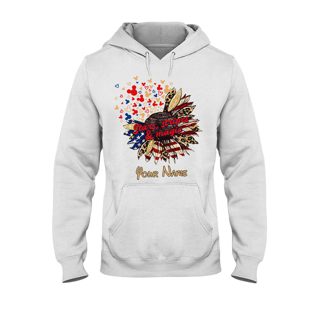 Stars Stripes And Magic - Personalized Independence Day Mouse T-shirt and Hoodie