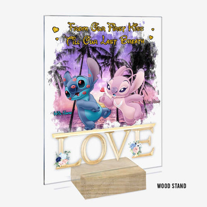 From Our First Kiss Till Our Last Breath - Personalized Ohana Transparent Acrylic Plaque