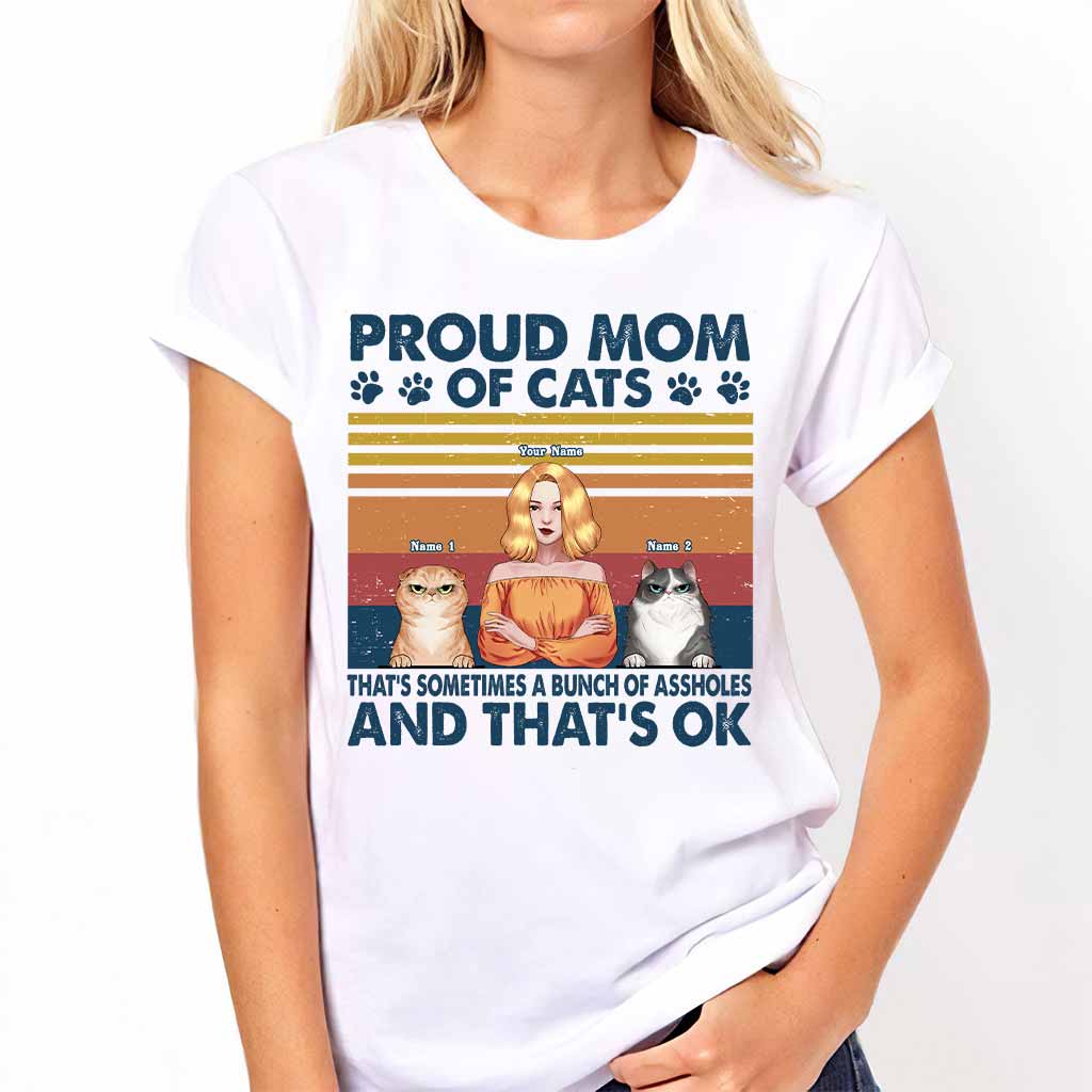 Proud Mom Of A Cat - Personalized T-shirt and Hoodie