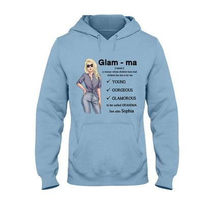 Glamma - Personalized Grandma T-shirt and Hoodie