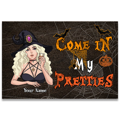Come In My Pretties - Personalized Halloween Witch Doormat