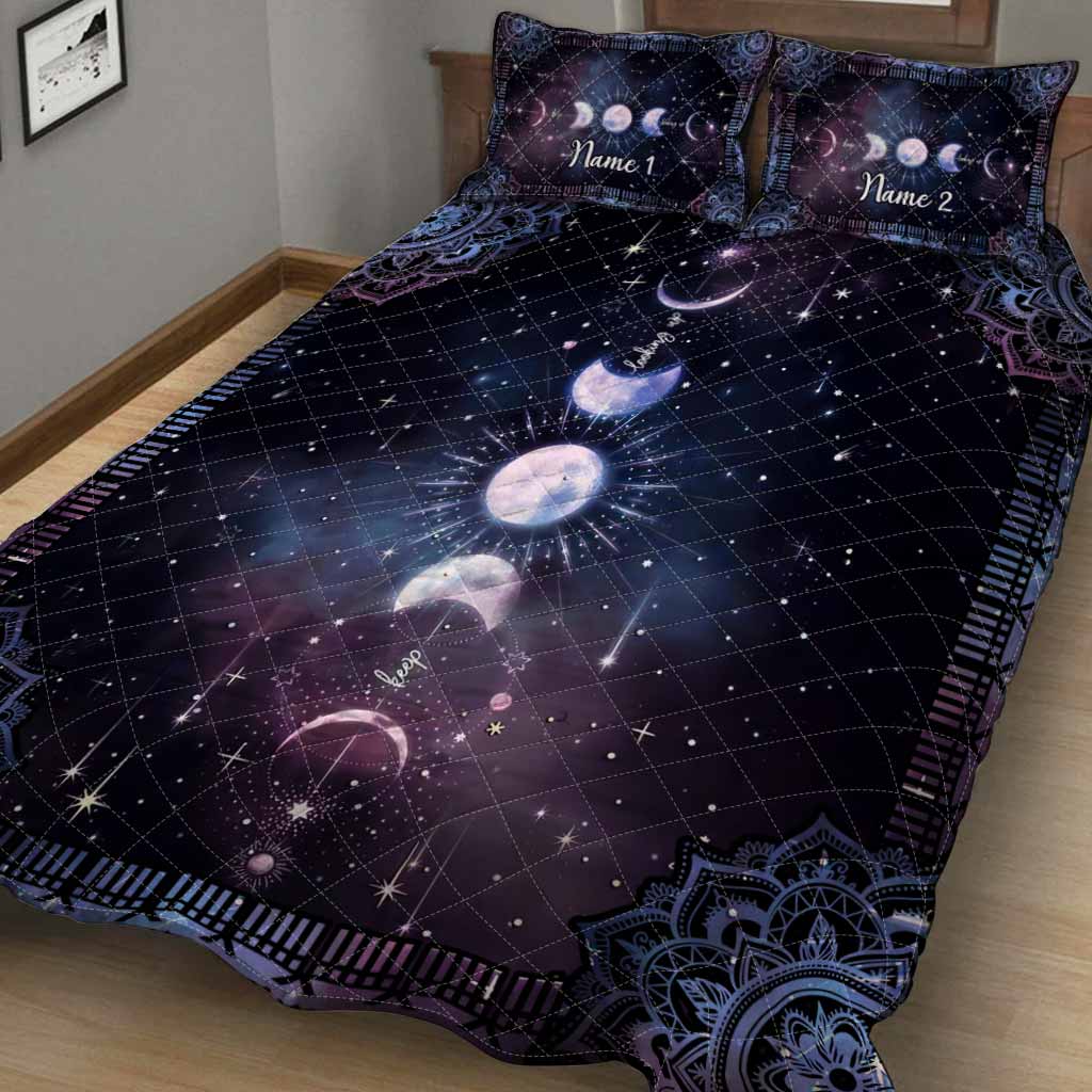 Witch Symbol Galaxy - Personalized Quilt Set