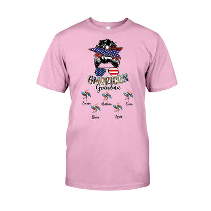 Love Being A Grandma - Personalized Independence Day Grandma T-shirt and Hoodie