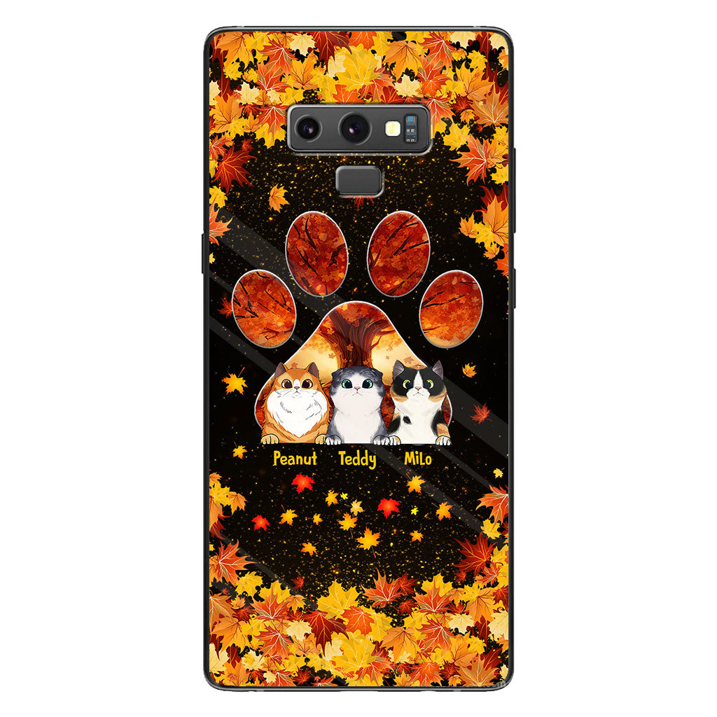 Hello Fall - Personalized Cat Phone Case