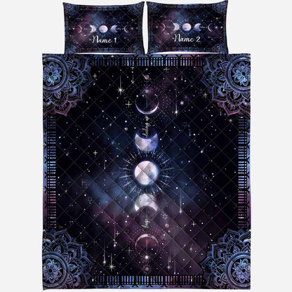 Witch Symbol Galaxy - Personalized Quilt Set