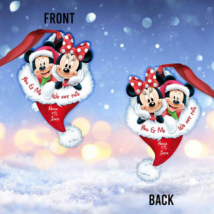 I'm Yours - Personalized Christmas Mouse Ornament (Printed On Both Sides)