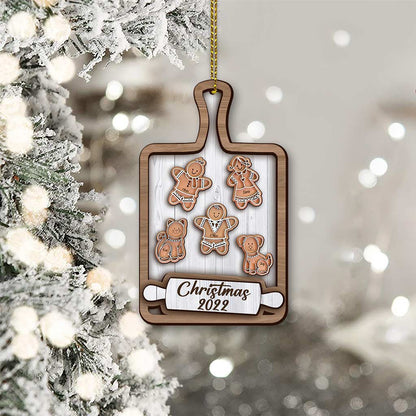 To My Grandma - Personalized Christmas Grandma Wooden Card Pop Out Ornament