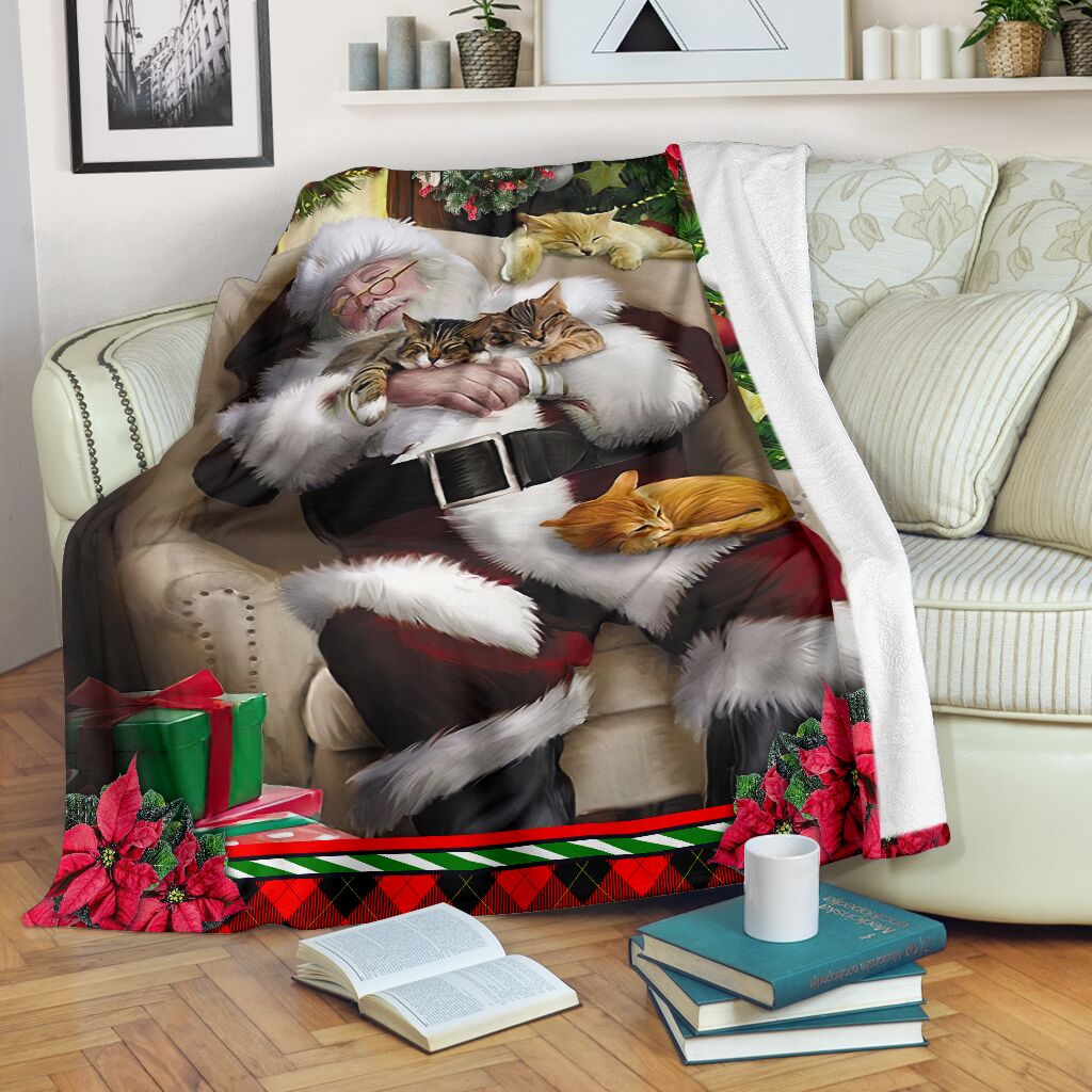 All I Want For Christmas Is A Nap Cat Blanket 0622