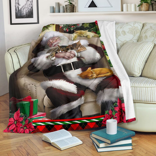 All I Want For Christmas Is A Nap Cat Blanket 0622