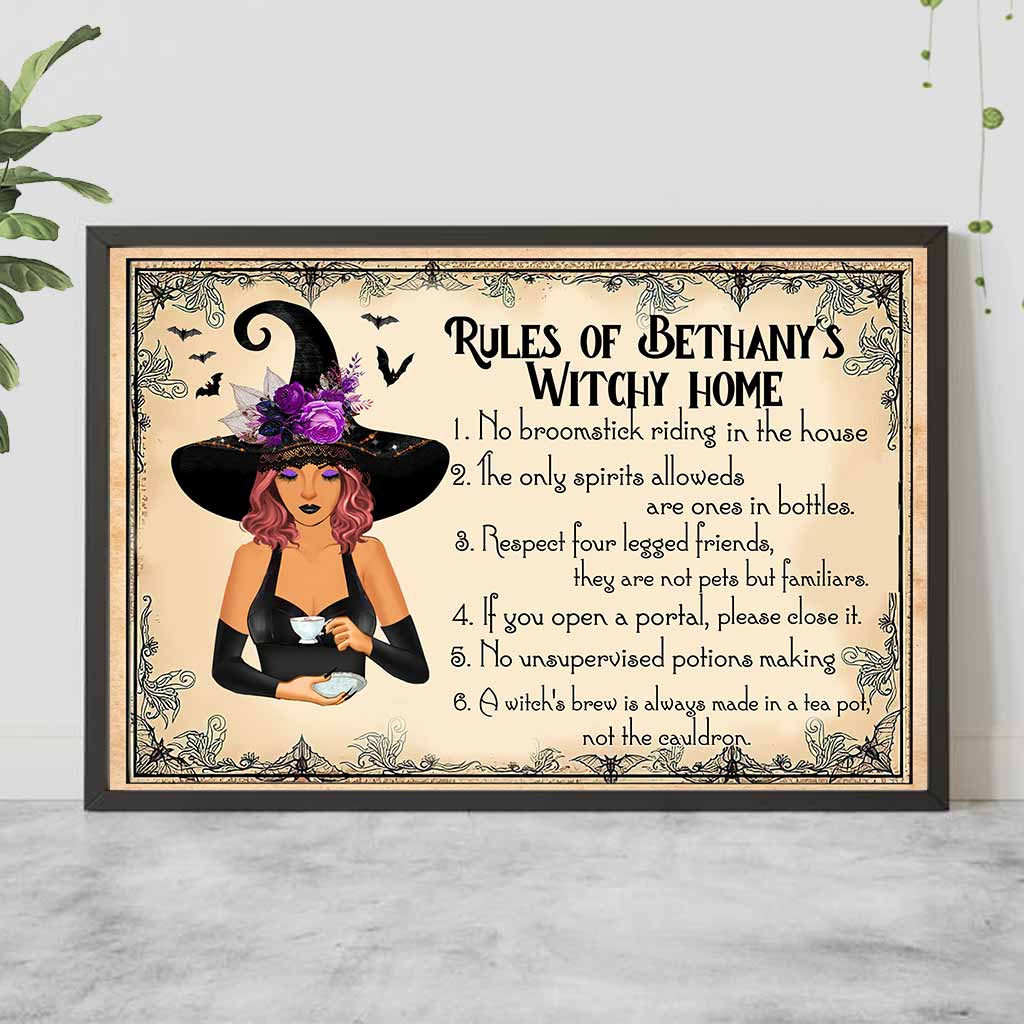 Witch House Rules - Personalized Poster