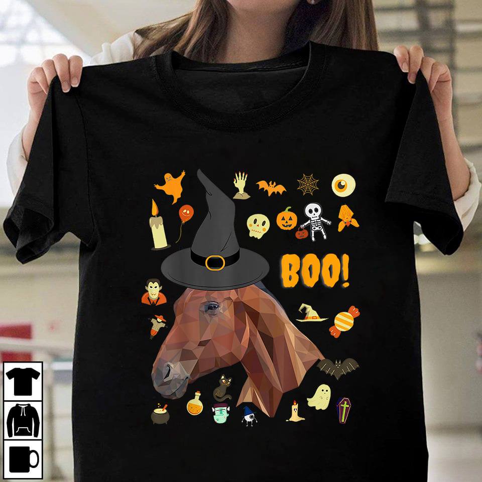Boo Horse T-shirt and Hoodie 0823