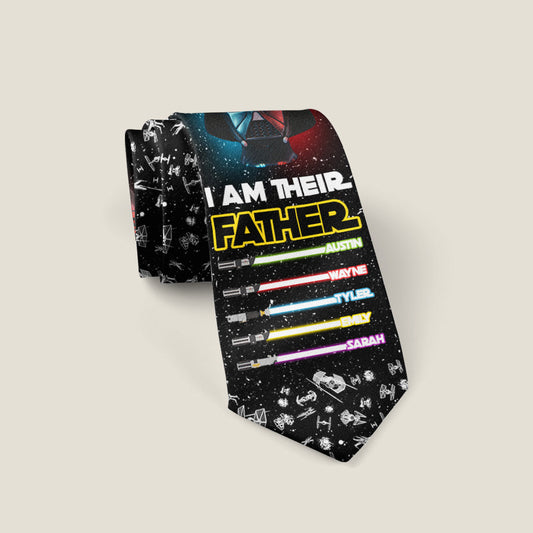 I Am Their Father - Personalized The Force Necktie
