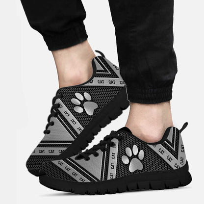 Metallic Pattern Cat Sneakers 0622