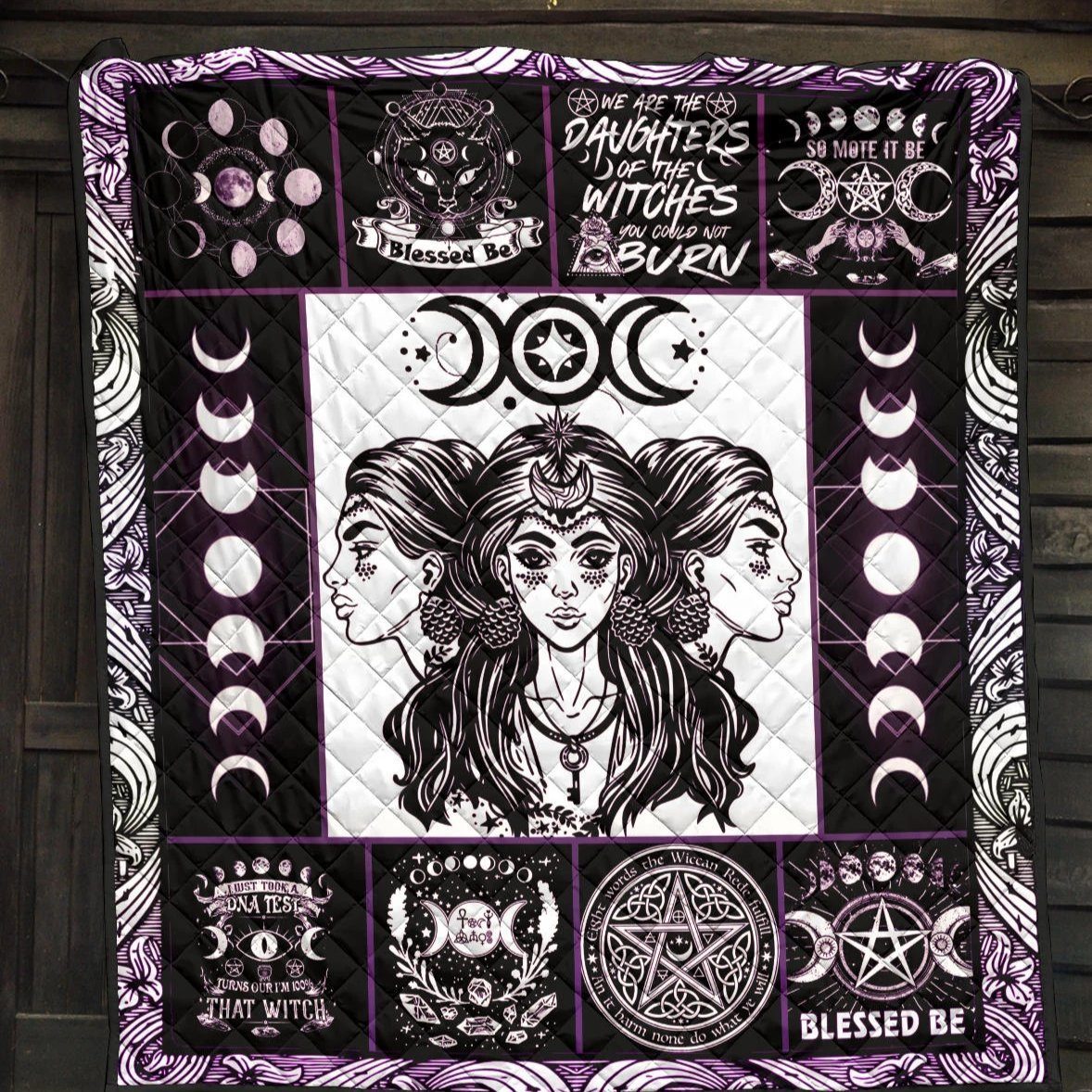 Triple Goddess Wicca - Witch Quilt 0822
