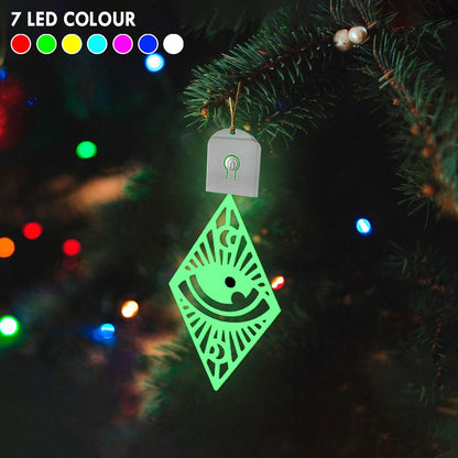 All Seeing Eyes - Christmas Witch Shaped Led Acrylic Ornament