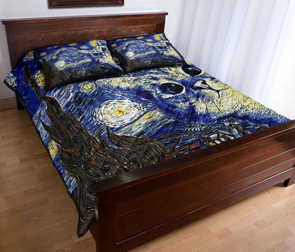 Cat Van Gogh Cat  Quilt Set 0622