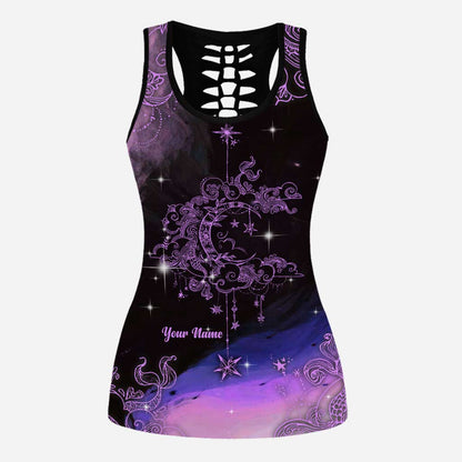Moon Sky Wicca Sign - Personalized Witch Hollow Tank Top and Leggings