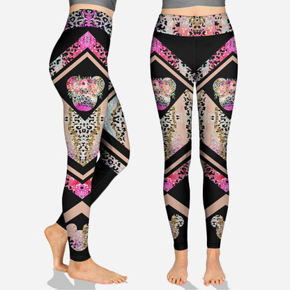 Pink Agate Sweet Mouse Ears - Hollow Tank Top and Leggings