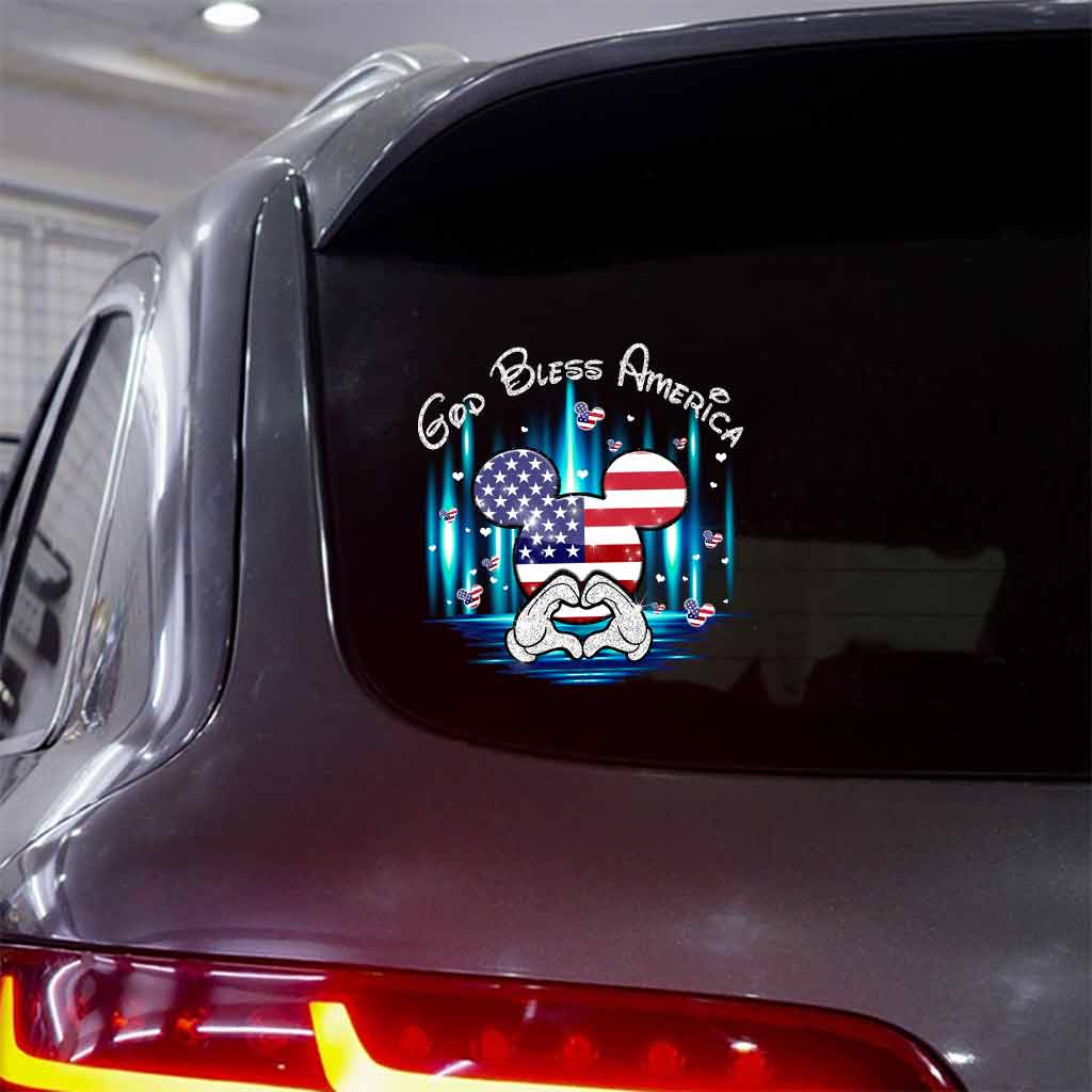 God Bless America - Independence Day Mouse Decal Full