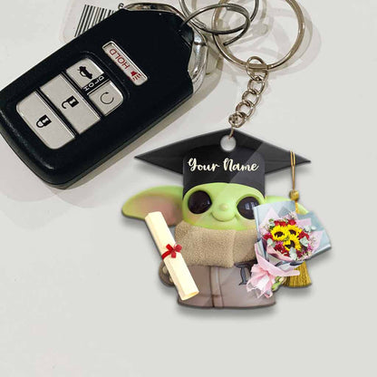Senior Now I Am - Personalized Graduation Keychain (Printed On Both Sides)