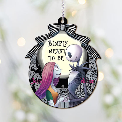 Simply Meant To Be - Personalized Christmas Nightmare Ornament (Printed On Both Sides)