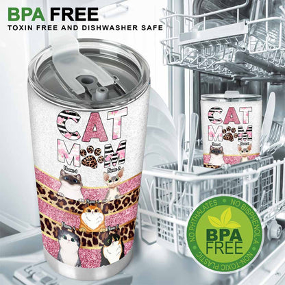 Cat Mom - Personalized Tumbler