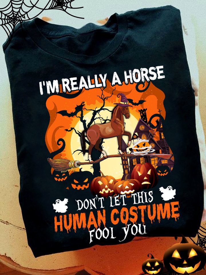 I'm Really A Horse Horse T-shirt and Hoodie 0823