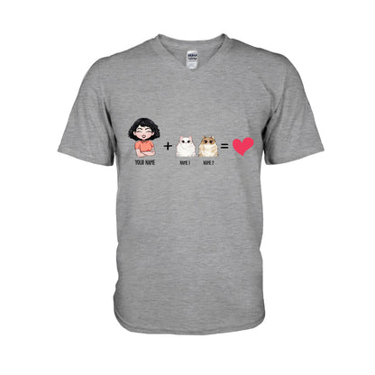 Me With The Cats - Personalized Cat T-shirt and Hoodie