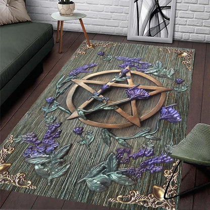 Mystical Witch - Witch Rug With 3D Pattern Print