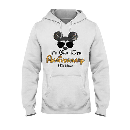 It's Our Anniversary - Personalized Mouse T-shirt and Hoodie