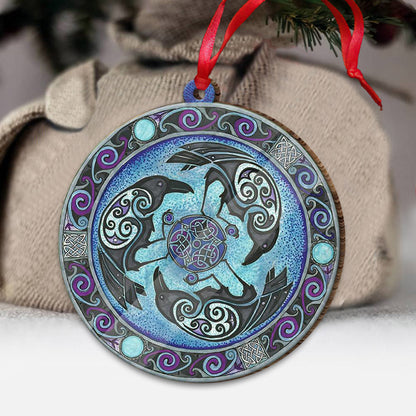 Raven Crest - Witch Ornament (Printed On Both Sides) 1022