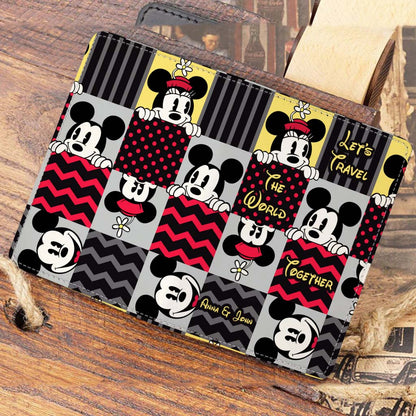 Let's Travel The World Together - Personalized Mouse Passport Holder