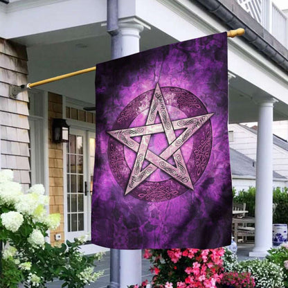 As Above So Below Pentagram Wicca - Witch House Flag 0822