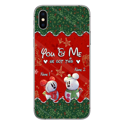 You & Me - Personalized Christmas Mouse Phone Case