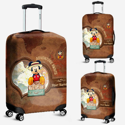 Adventure Awaits - Personalized Mouse Luggage Cover