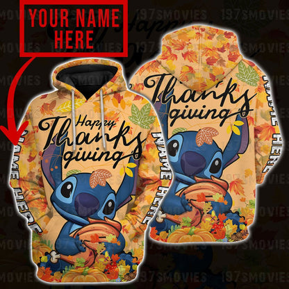 Happy Thanksgiving - Personalized Ohana All Over Shirt 0823