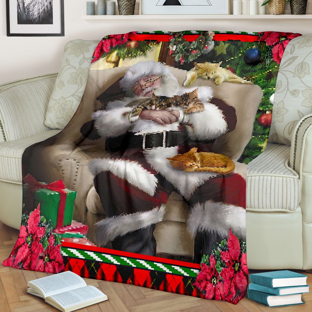 All I Want For Christmas Is A Nap Cat Blanket 0622