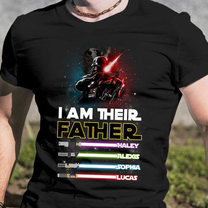 I Am Their Father - Personalized Father's Day The Force T-shirt and Hoodie