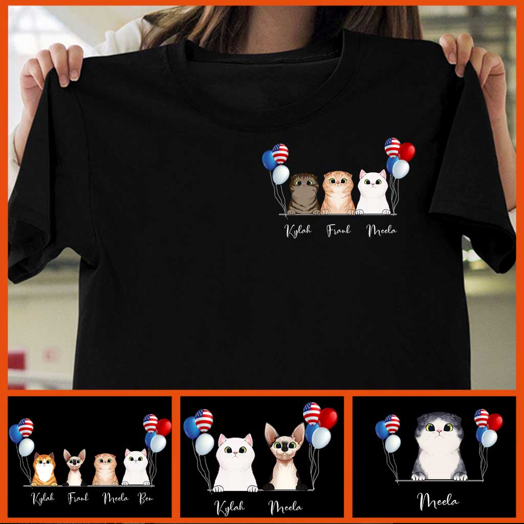 Life Is Better With Cats - Personalized Independence Day T-shirt and Hoodie