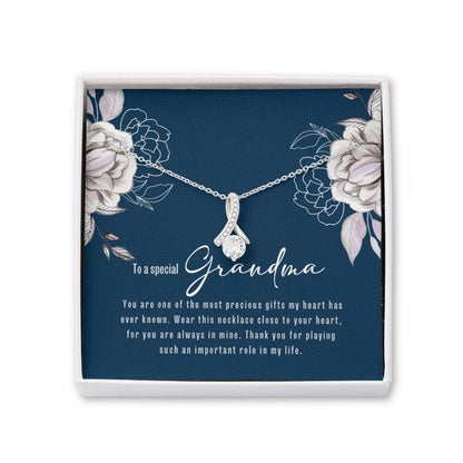 Grandma Sentimental Gifts From Grandchildren Beauty - Grandma Petite Ribbon Necklace 0921