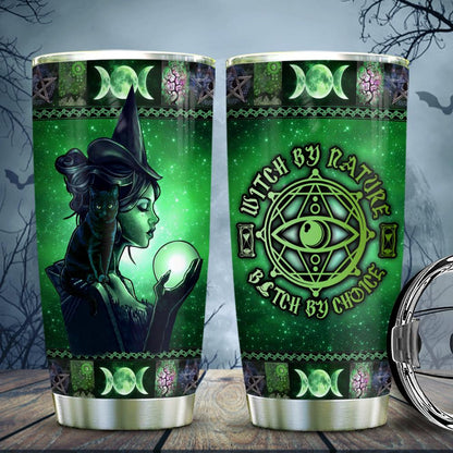 Green Witch Crystal Ball - Witch Tumbler 0822