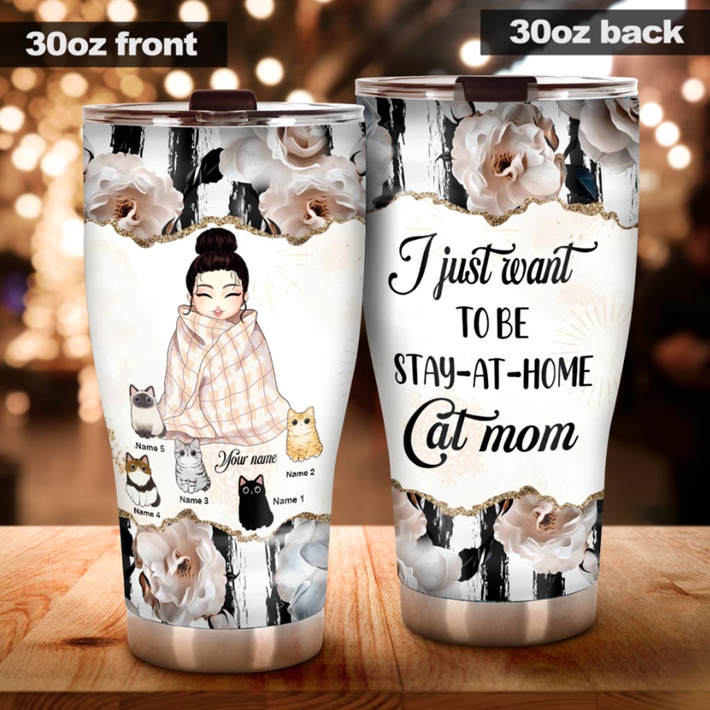 Cat Mom - Personalized Tumbler