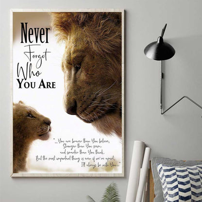 Never Forget Who You Are Son Gift For Son - Family Poster 0921